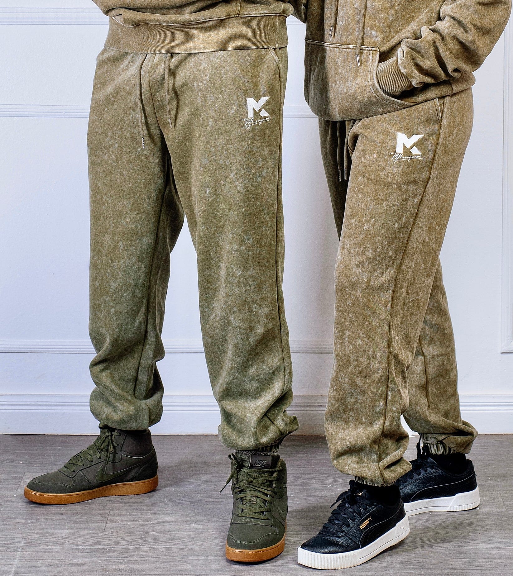Sweat Pants – Jungle Green Snow Wash